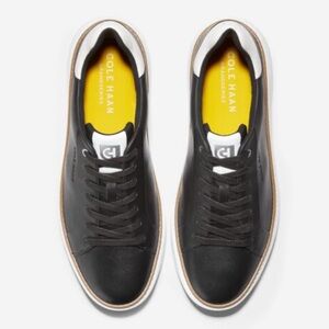 Cole Haan Men's GrandPro Topspin Black and White Sneakers. Size 9